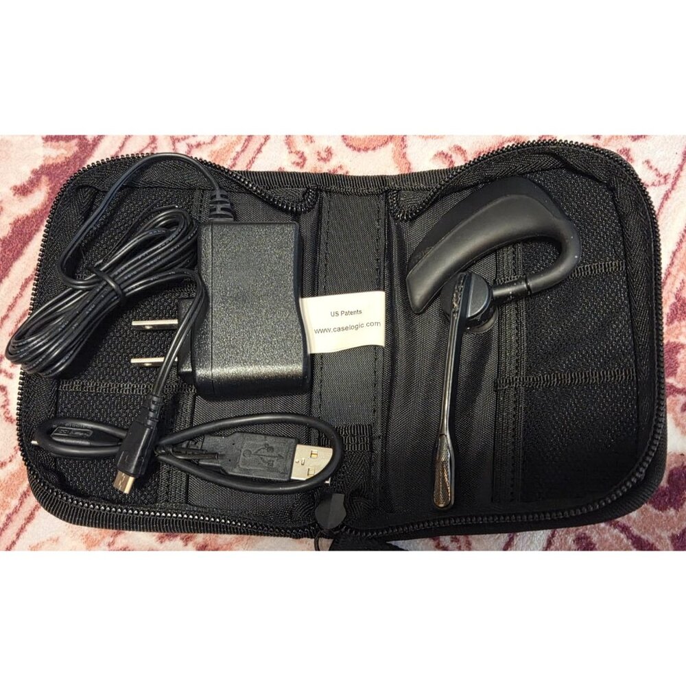 Plantronics Voyager PRO Black Clip Headsets for Mobile With Chargers And Case